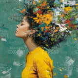 Diamond Painting The girl and the flowers