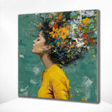 Paint by Numbers The girl and the flowers