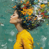 Paint by Numbers The girl and the flowers
