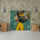 Paint by Numbers The girl and the flowers