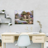 Paint by Numbers House in Forest with Swans