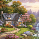 Paint by Numbers House with Shore