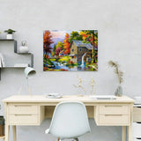 Paint by Numbers House with Watermill