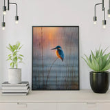 Diamond Painting Kingfisher at sunrise