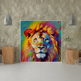 Paint by Numbers Impressive Colorful Lion