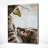 Diamond Painting Cat and a Butterfly