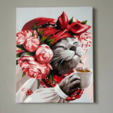 Paint by Numbers Feline Coffee