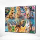 Diamond Painting Kittens and Lions