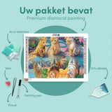Diamond Painting Kittens and Lions