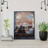 Diamond Painting Cats in front of the Window