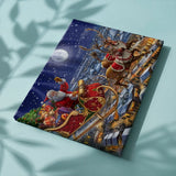 Paint by Numbers Santa Claus and Reindeer