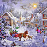 Paint by Numbers Christmas in Town