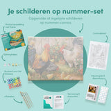Paint by Numbers Chickens