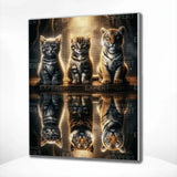 Diamond Painting Kitten and Tiger