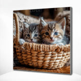 Diamond Painting Kittens Basket