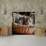 Diamond Painting Kittens Basket