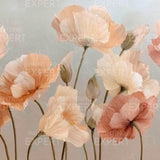 Paint by Numbers Poppies in soft colours