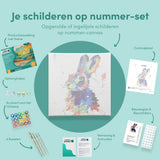 Paint by Numbers Colorful Rabbit