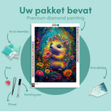 Diamond Painting Colorful Hedgehog