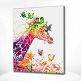Paint by Numbers Colorful Giraffe