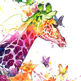 Paint by Numbers Colorful Giraffe