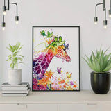 Paint by Numbers Colorful Giraffe
