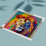 Diamond Painting Colorful Lion