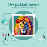 Diamond Painting Colorful Lion