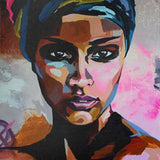 Paint by Numbers Colorful Woman Pink
