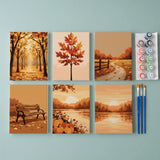 Crisp Leaves & Warm Skies - Paint by Numbers Mini Set of 6