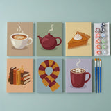 cosy cup - Paint by Numbers Mini Set of 6