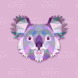 Paint by Numbers Koala Polygon