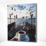 Paint by Numbers Coffee by the Sea