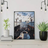 Paint by Numbers Coffee by the Sea