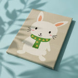Paint by Numbers Rabbit with Green Scarf