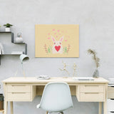 Paint by Numbers Rabbit with Heart