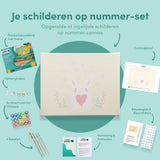 Paint by Numbers Rabbit with Heart