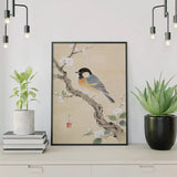 Paint by Numbers Great Tits on Blossom Branch by Ohara Koson Japan