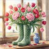 Paint by Numbers Boots