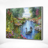 Diamond Painting Landscape with Swans