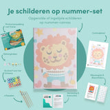 Paint by Numbers Lion with Stars
