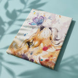 Paint by Numbers Lion and Butterfly on Nose