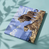 Paint by Numbers Lions Blue Sky