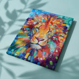 Paint by Numbers Lion Portrait Coloured