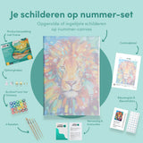Paint by Numbers Lion Portrait Coloured