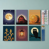 Magic of the Harvest Moon - Paint by Numbers Mini Set of 6