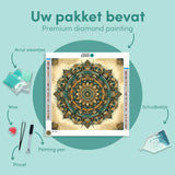 Diamond Painting Mandala Yellow/Blue