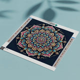 Diamond Painting Mandala Pink/Blue/Yellow
