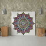 Paint by Numbers Mandala with Colours