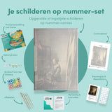 Paint by Numbers Girl reading a letter by an open window